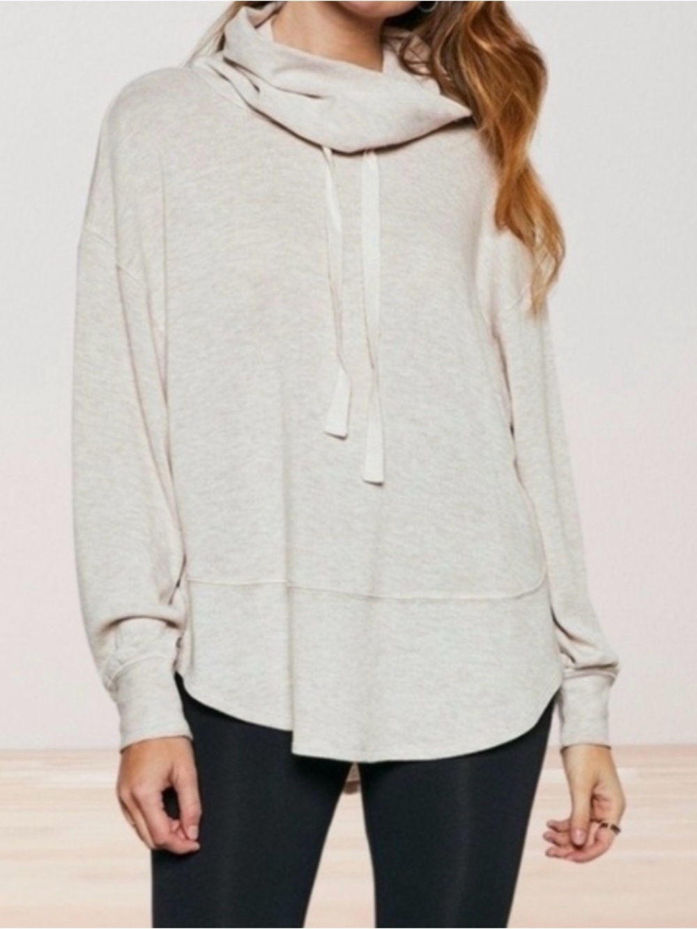 Gentle fawn cowl neck sweater